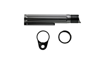 PWS Mod 2 Enhanced Buffer Tube with Ratchet Lock Cast Nut and End Plate PWS Mod 2 Enhanced Buffer Tube with Ratchet Lock Cast Nut and End Plate