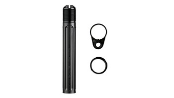 PWS Mod 2 Enhanced Buffer Tube with Ratchet Lock Cast Nut and End Plate PWS Mod 2 Enhanced Buffer Tube with Ratchet Lock Cast Nut and End Plate