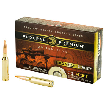 Federal 6.5 Creedmoor Gold Medal Berger 130gr Hybrid OTM Federal 6.5 Creedmoor Gold Medal Berger 130gr Hybrid OTM
