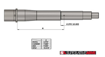 Superlative Arms .750" Adjustable Piston System - Mid Length - Solid - Melonited - Low Pro - AR15 Superlative Arms .750" Adjustable Piston System - Mid Length - Solid - Melonited - Low Pro - AR15