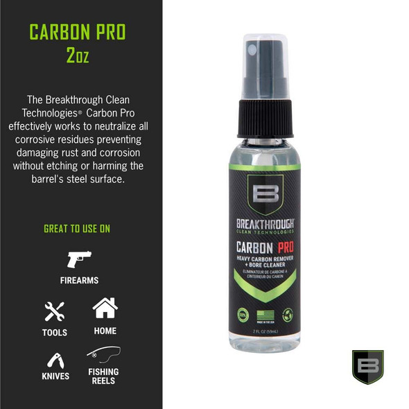 Breakthrough Clean Clean Heavy Carbon Remover Gun Barrel and Bore Cleaner All Purpose Degreaser 2oz Bottle