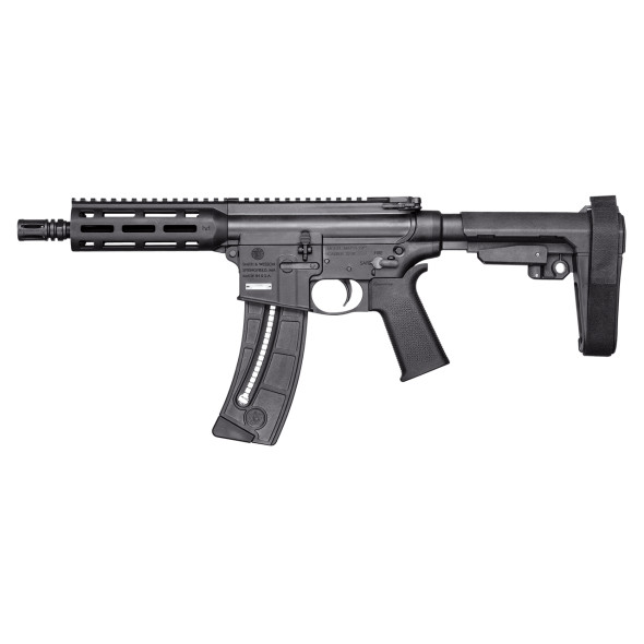 Smith & Wesson M&P15-22 Pistol .22 LR 8" Barrel - SBA3 Brace, 13321, 022188885033