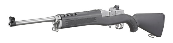 Ruger Mini-14 Ranch 5.56 NATO Rifle 18.5" Barrel - Black Synthetic Stock, 05805, 736676058051
