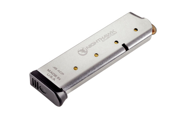 Nighthawk Custom 1911 Government .45 ACP Magazine with Base Pad - 8 Rounds, MG0042, 080683002003