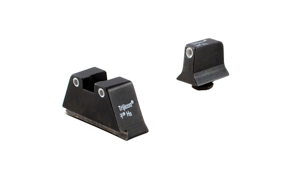 Trijicon Suppressor/Optic Height Sights - Glock Standard Frames - Green/Orange Tritium, GL201-C-600650
