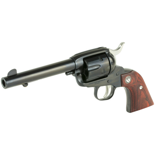 Ruger Vaquero Blued Single Action .45 Long Colt Revolver 5.5" Barrel - Hardwood Grips, 05101, 736676051014