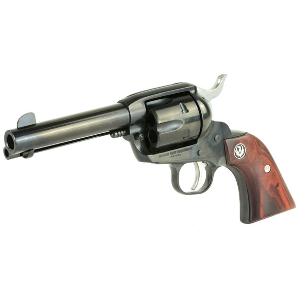 Ruger Vaquero Blued Single Action .45 Long Colt Revolver 4.6" Barrel - Hardwood Grips, 05102, 736676051021