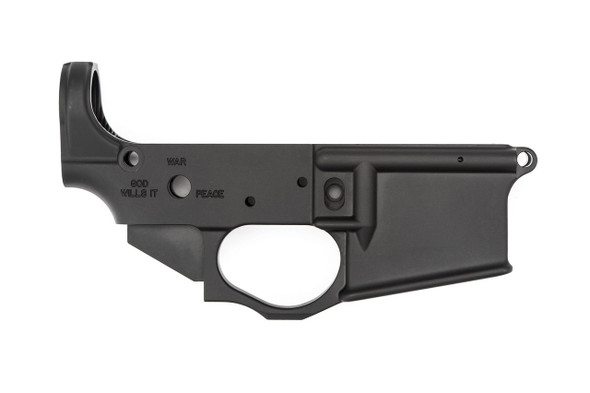 Spikes Tactical AR15 Stripped Lower Receiver - Crusader Logo, STLS022, 855319005075