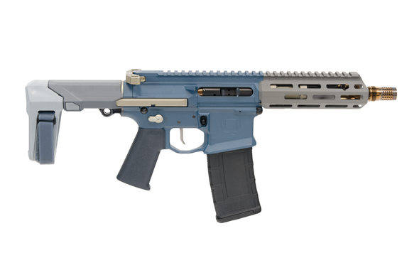 Q Honey Badger 300 Blackout Pistol 7" Barrel - Limited Edition Blue Finish, HB-300BLK-7IN-PISTOL-BTIT, 810152961377