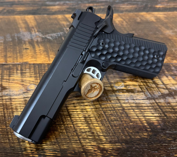 Nighthawk Custom 1911 GRP Commander 9mm Pistol 4.25" Match Barrel - 10 Rd, 0742, 806802760742