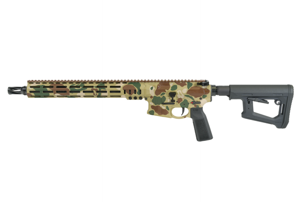 SOLGW MK1 RECCE 5.56 NATO 14.5" Pinned Rifle - Limited Edition Jungle Frog Skin, MK1-RECCE-556-145CL-RIFLE-CK-JF