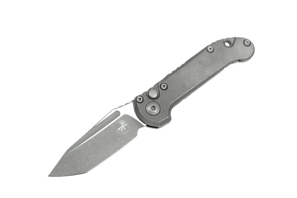 Microtech LUDT Gen III S/E Tanto - Apocalyptic Titanium Slab Finish - Marfione Select, 1136-10APMS1, 841768193395
