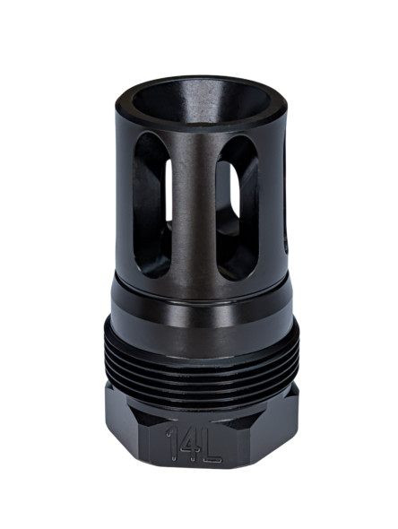 Comstock Armory FHC M14X1 LH Compact Facemount Flash Hider - Plan-B Compatible, FHC-M14L-FM, 850069580339