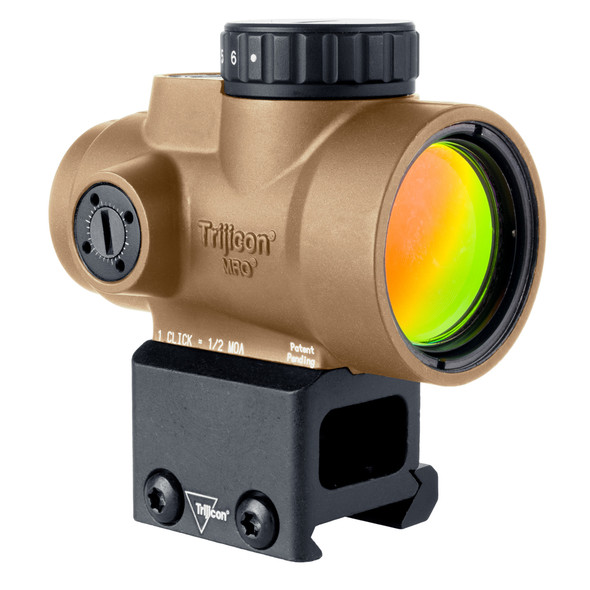 Trijicon MRO SD 1x25  2 MOA Red Dot Full Co-Witness Mount - Coyote Brown