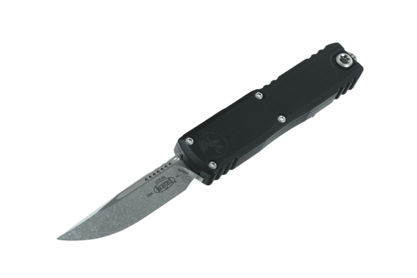 Microtech UTX-85 Gen IV S/E - Black Handle - Stonewash Blade, 12314-10, 841768185376