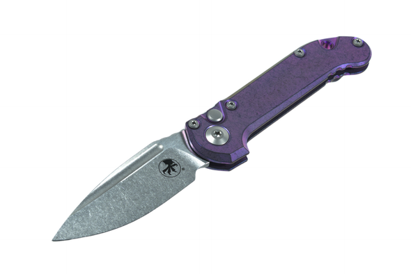 Microtech LUDT Gen III S/E - Purple Haze Anodized Titanium Slab Side Finish, 1135-10MS9, 841768195948