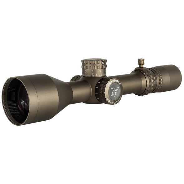Nightforce Optics NX8 - 2.5-20X50mm F1 - ZeroStop™ - .1 MRAD - DigIllum™ - PTL -  MIL-XT - Dark Earth