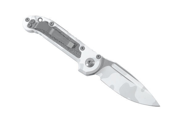 Microtech LUDT Gen III S/E - Artic Camo Finish & Texture Inlay - Signature Series, 1135-1LPACS-D22, 841768196822