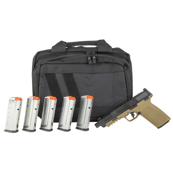 Smith & Wesson M&P 5.7 Optic Ready 5.7x28 Pistol 5" Threaded Barrel - FDE - Limited Edition 6 Magazine Bundle, 14751, 022188905212