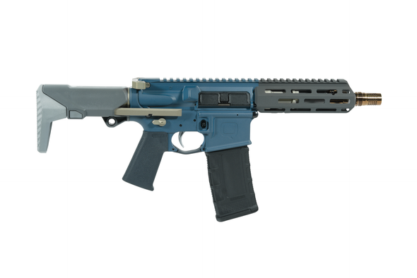 Q Sugar Weasel 300 BLK SBR 7" Barrel - Limited Edition Blue Finish, SW-300BLK-7IN-SHORTY-BTIT, 810152961360
