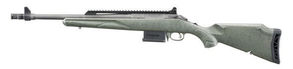Ruger American Gen II Scout 308 Win Rifle 16.1" Threaded Barrel - Leaf Green Splatter Cerakote Finish, 46967, 736676469673