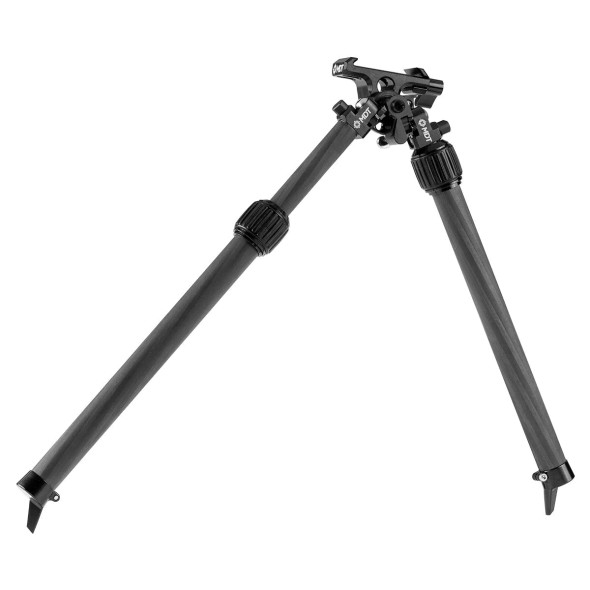 MDT Hybrid Carbon Fiber Mountain Bipod - Picatinny Mount - 2.7"-15.8" Adjustable Height, 114703-BLK, 990482725334