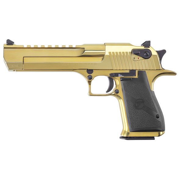 Magnum Research MK19 Desert Eagle 50 Action Express - Polished Gold - 7 Rd, DE50ZNBK, 761226091257