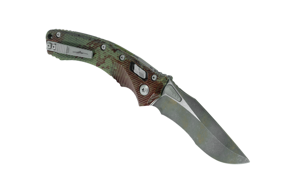 Microtech Amphibian RAM-LOK S/E Partially Serrated - Outbreak Signature Series, 137RL-2FLOBS, 841768197843