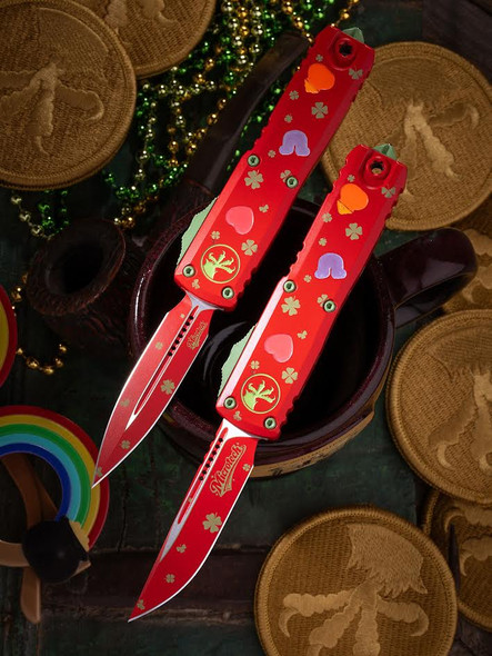 Microtech UTX-85 D/E Gen IV - Saint Patrick's Day Signature Series, 12314-1SPDS, 841768198772