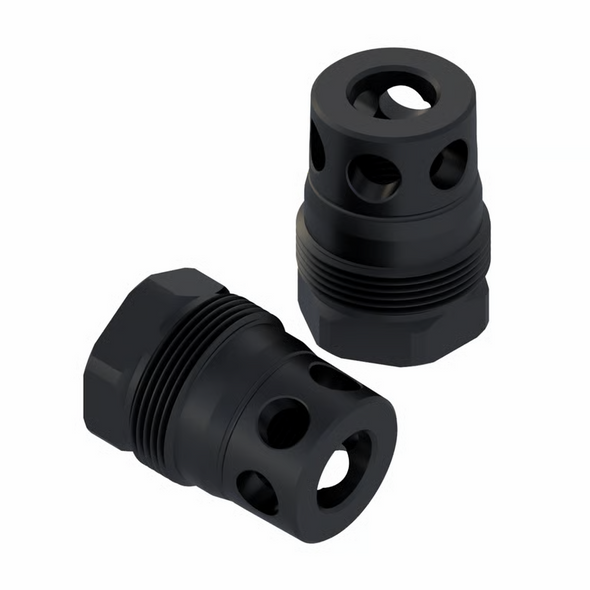 Comstock Armory MBM 1/2x28 Recessed Micro Brake  - 9mm Bore Plan-B Compatible Suppressor Mount, MBM-12-9-R, 850069580391