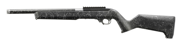 Ruger 10/22 Carbon Fiber .22 LR Rifle 16" Threaded Carbon Fiber Barrel - White Speckle Black, 32014, 736676320141
