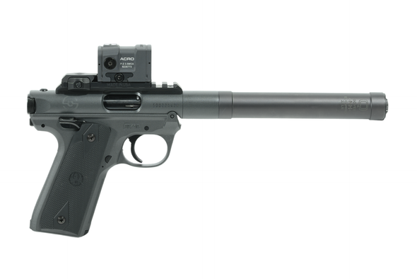 Ruger Mark IV 22/45 Tactical Pistol with Q El Camino Titanium Suppressor Bundle - Grey, 40186-CAMINO-BUNDLE, 40186, SIL-EC-22, 200871, 100-256, 736676401864, 
086695500032, 7350004387366, 850053448195