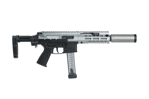 B&T SPC9 SD2 Integrally Suppressed 9mm Pistol 4.5" Barrel - Sniper Grey, BT-SPC9SD2-SG-US-KIT, 840225718447