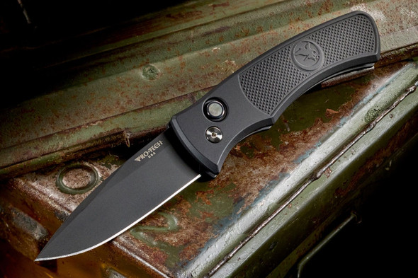 Nighthawk Custom ProTech Duke 2 Knife - Black, K213-B