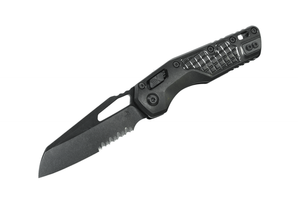 Microtech MSI RAM-LOK Frag Pattern Titanium with DLC Accents - DLC Stonewash Finish  - Marifone Select, 210-2DLCTFRMS1, 841768199410