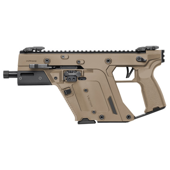 Kriss Vector SDP Gen III 9mm Pistol 5.5" Threaded Barrel - 40 Rd - FDE, KRKV90-3PFD00, 810172121768