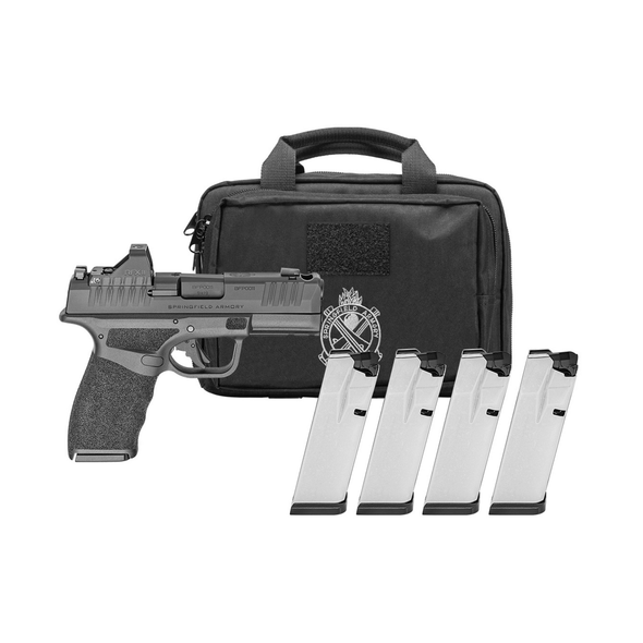 Springfield Hellcat Pro Comp OSP 9mm Pistol 3.7" Barrel - Gear Pac Bundle, HCP9379BOSP-COMP-PAC, 706397999698