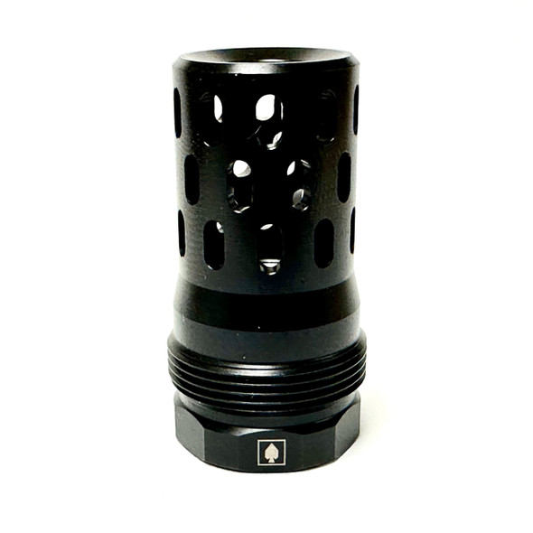 Angled Spade Dominion-PB Radial Muzzle Brake - Plan-B Compatible, DMN-PB-5.56, DMN-PB-9, DMN-PB-7.62, DMN-PB-8.6