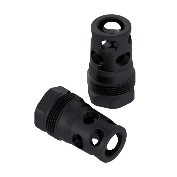Comstock Armory Compact Muzzle Brake 11/16x24 - .45 Cal Bore Plan-B Compatible Suppressor Mount