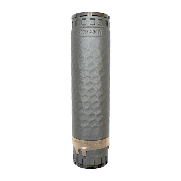 Precision Armament TiTrex 360Ti X-Core .360 / 9mm Titanium Core Suppressor - Dark-Ti Finish, R10141