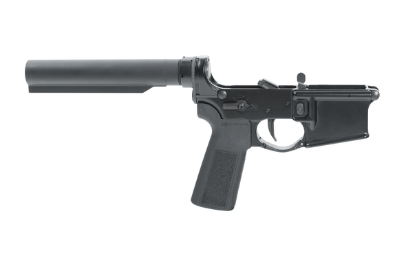 SOLGW M4 Rebellious Stripes Complete Lower Receiver with VLTOR A5 Buffer System - No Stock, L-STRIPES-L2S-AMBI-A-BLK, 657628674474