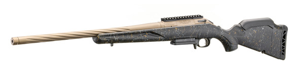 Ruger American Gen II Prairie 6.5 Creedmoor Rifle 20" Threaded Barrel - Bronze Cerakote Finish with Black Splatter Stock, 46973, 736676469734