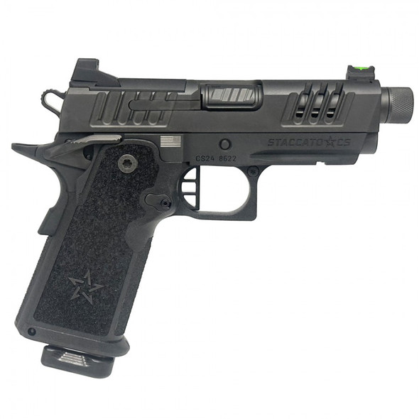 Staccato CS X-Series Full Size Aluminum 9mm Pistol 4" Threaded DLC Bull Barrel - 17 Rd, 14-1501-000314-01