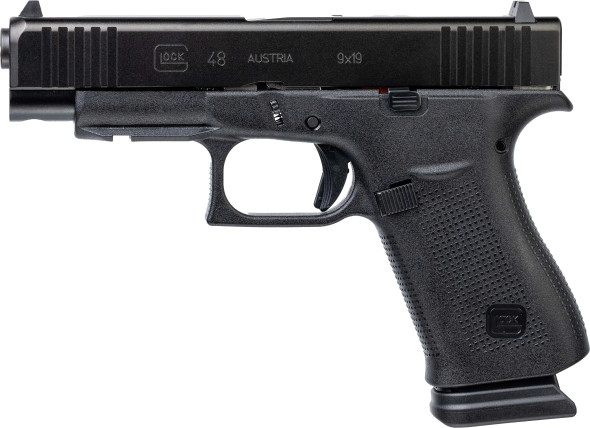 Glock 48 Rail Slimline Compact 9mm Pistol 4.17" Barrel - 15 Rd, PA4850203FR, 764503046636