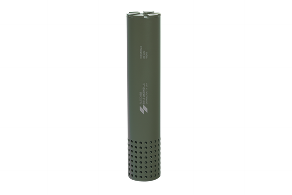 Fletcher Rifle Works Weston 8 Stainless Steel 7.62mm Suppressor - OD Green, WESTON8-ODG