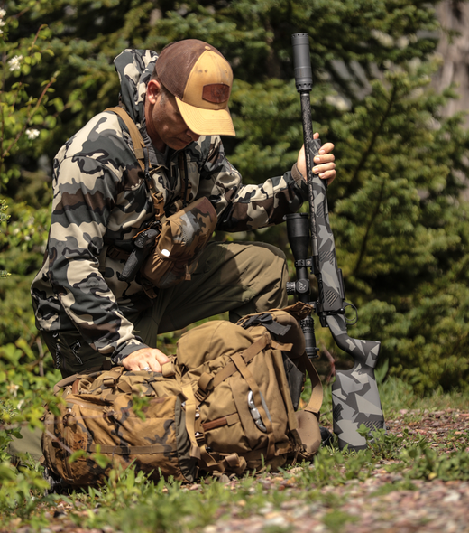 Proof Research Elevation FDX MTR - PXT Technology 7mm Back Country Rifle 16.5" Barrel - Splinter Camo, 154021, 843068154021