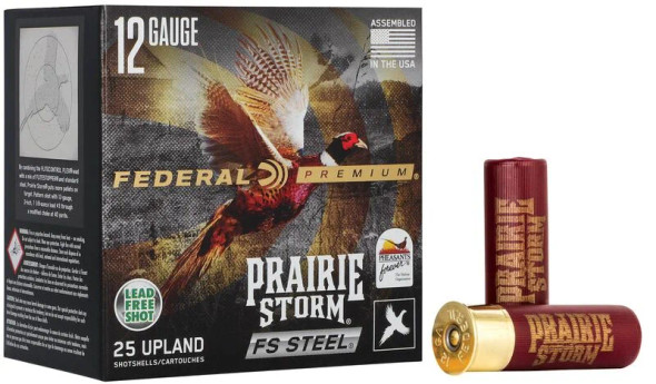 Federal Prairie Storm 12 Gauge 3" - 1 1/8 oz 4 Steel Shot - 25 Rd Box, PFSX143FS4, PFSX143FS 4, 604544626582