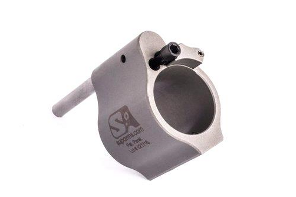 Superlative Arms .875" Adjustable Gas Block, Bleed Off - Solid, Stainless Steel, Matte Finish