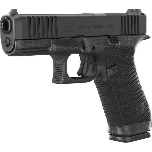 Glock 45 Gen 6 Full Size 9mm ORS Pistol 4.02" Barrel - DLC Finish - 10 Rd, P64550201, 764503068263