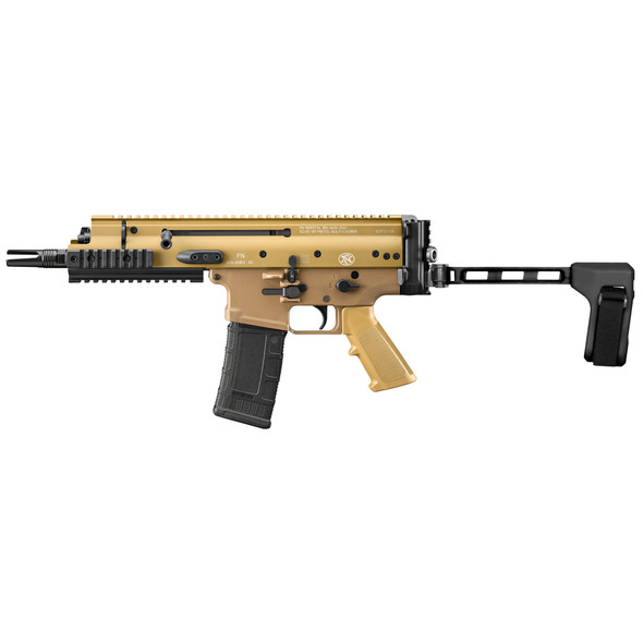 FN America SCAR 15P NRCH .300 Blackout Braced Pistol 7.5" Barrel - FDE, 38-101887, 845737020149